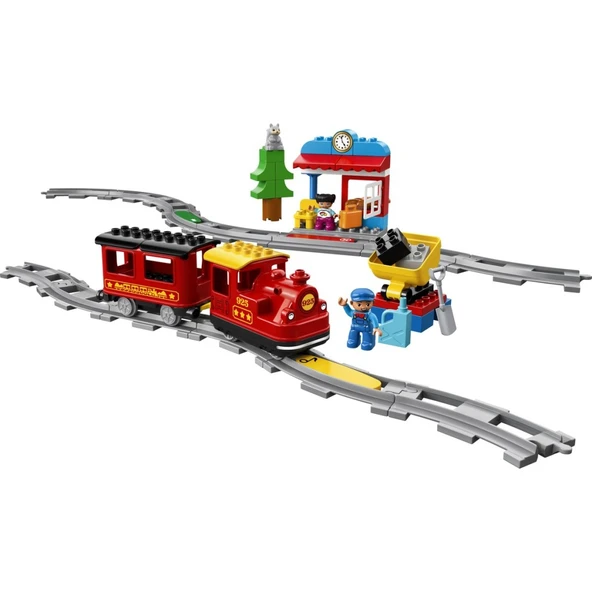 ® DUPLO® Buharlı Tren 10874 - 2 Yaş ve Üzeri Çocuklar için İstasyon ve Kömür Vagonu İçeren Eğitici Oyuncak Yapım Seti (59 Parça) - 3