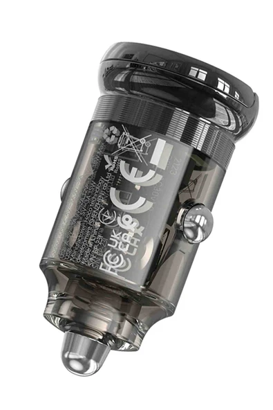 Hoco Z53A PD 30W Type-C ve USB Çıkışlı Araç Şarjı - 3