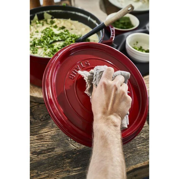 Staub 405098520 Döküm Tencere 28 cm Kiraz - 5
