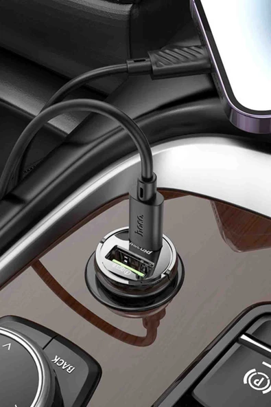 Hoco Z53A PD 30W Type-C ve USB Çıkışlı Araç Şarjı - 5