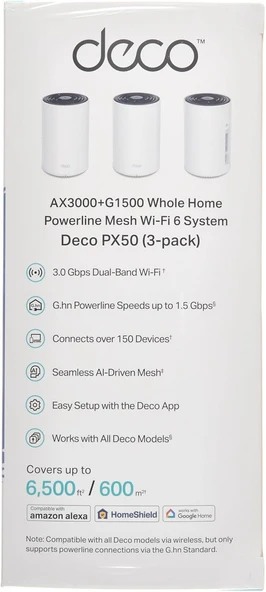 TP-Link Deco PX50 3000 Mbps 3'lü Router - 5