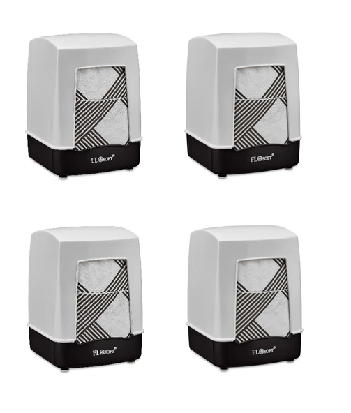 Masa üstü 4 lü dikey dispenser peçetelik - flosoft peçetelik f053