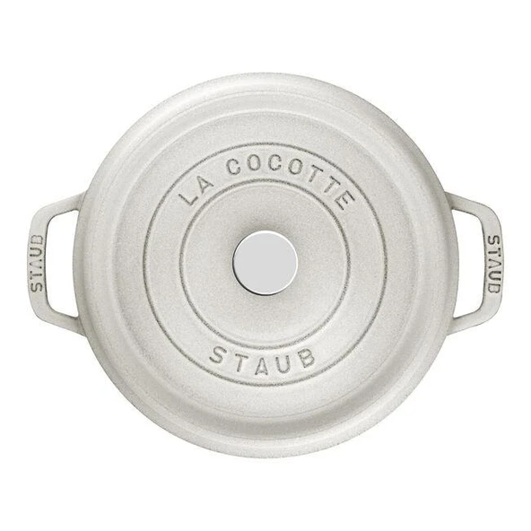 Staub 405014140 Döküm Tencere 28 cm Trüf Beyaz - 3