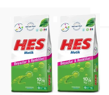 Hes Matik Beyazlar ve Renkliler 10 Kg 2'li avantajlı set