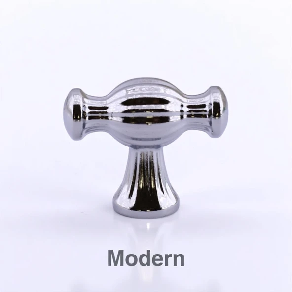 Kesir Gümüş Krom Metal Kulp Düğme Mobilya Çekmece Mutfak Dolabı Dolap Modern Kapak Kulpları - Resim 4