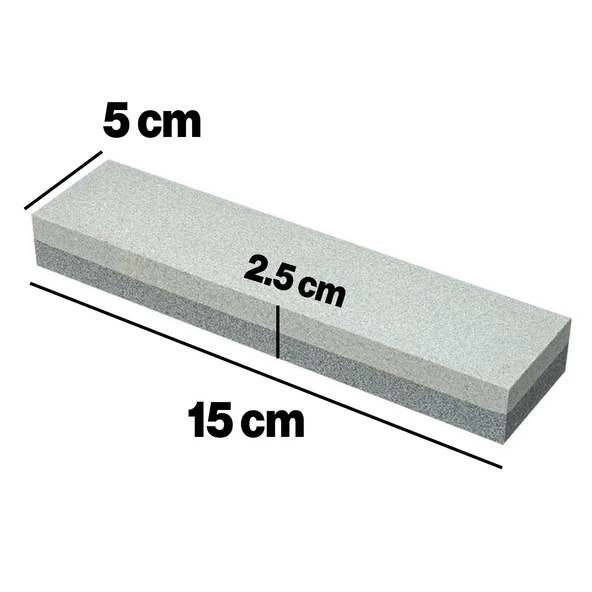Bileme Taşı 15 cm Bıçak Balta Testere Nacak Satır Keskinleştirme Girit Taş Bileyleme - 2