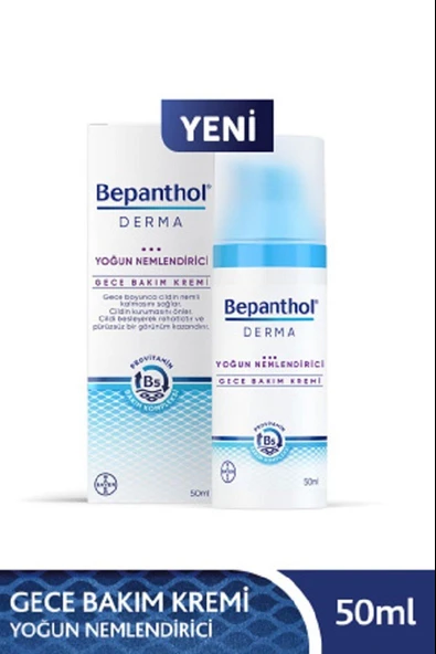 Bepanthol Derma Yoğun Nemlendirici Gece Bakım Kremi 50 Ml