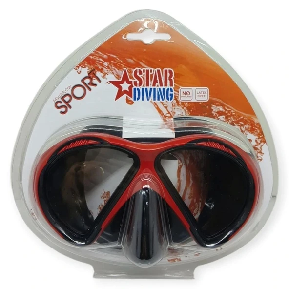 Star Diving Dalış Maskesi Yetişkin - 51701-KIRMIZI - 4