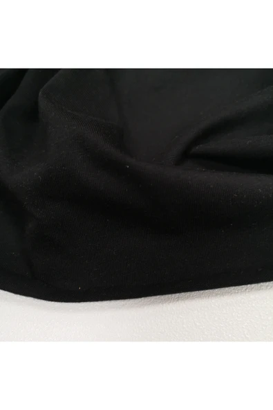 Likralı Penye Süprem Kumaş | 210 gr | Siyah - Resim 2