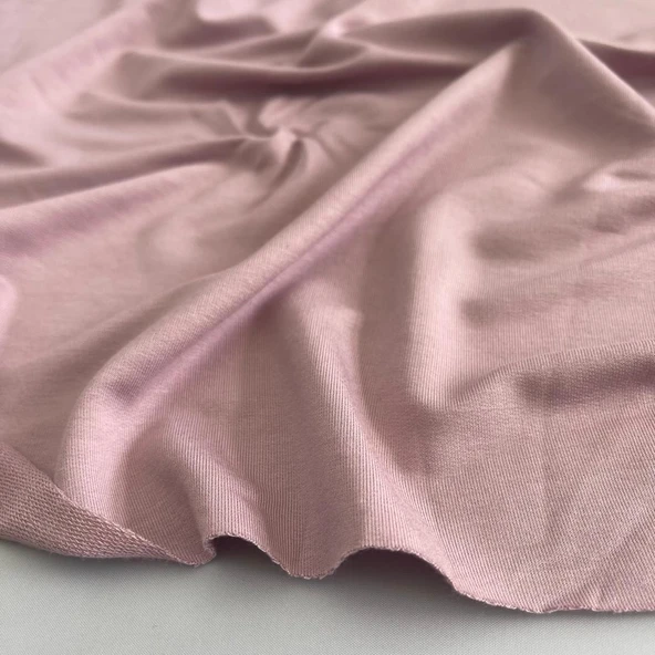 Kaf Kumaş  Viskon İki İplik Kumaş | Pudra - Resim 2
