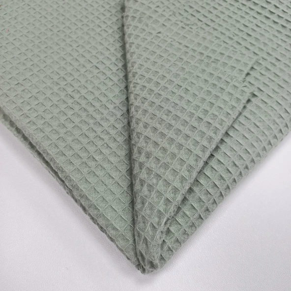 Kaf Kumaş  Waffle Pike Bornozluk Kumaş | 100% Pamuk | W-37 - Resim 2