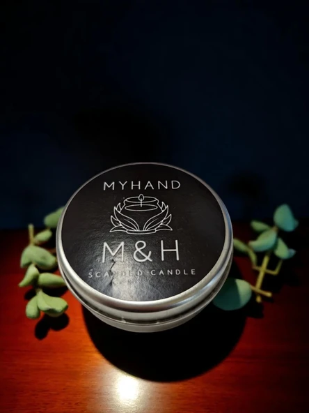 MyHand Soyawax Gümüş Teneke Gül Güzeli Esans Kokulu Mum 60 Gr - 8