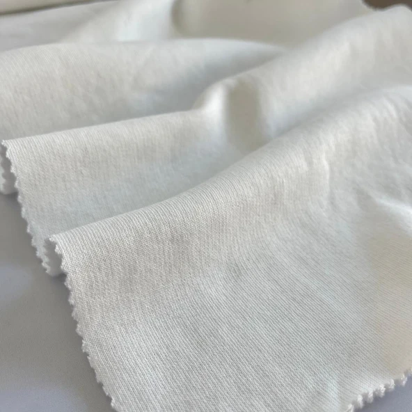 Kaf Kumaş  3 İplik Şardonlu Kumaş | Ekru - Resim 2