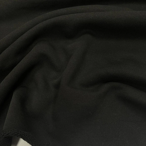 Kaf Kumaş  3 İplik Kumaş | Siyah (550gr) - Resim 2