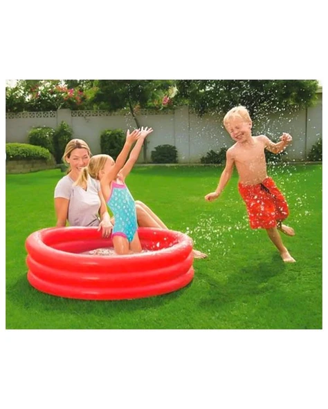 Bestway Şişme Çocuk Havuzu 51024 Kırmızı 102x25cm - 4