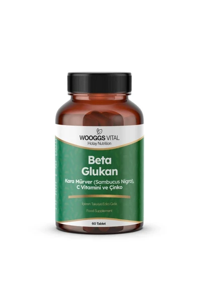 WOOGGS VITAL BETA GLUKAN, KARA MÜRVER, C VİTAMİNİ VE ÇİNKO İTEG 60 TABLET