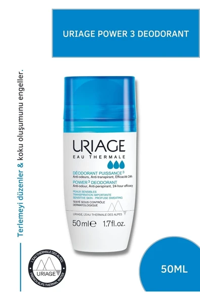 Uriage Eau Thermale Deodorant Puissance 50 ml Hassas Ciltler İçin Deodorant