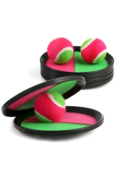 At Yakala Sağlık Topu At Tut Cırt Cırtlı Top Yakalama Oyun Seti Motivasyon Geliştirici Catch Ball - Resim 5