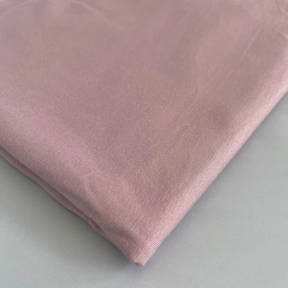 Kaf Kumaş  Viskon İki İplik Kumaş | Pudra - Resim 3