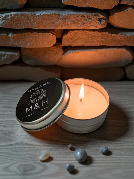 MyHand Soyawax Gümüş Teneke Lady Musk Esans Kokulu Mum 60 Gr - 8