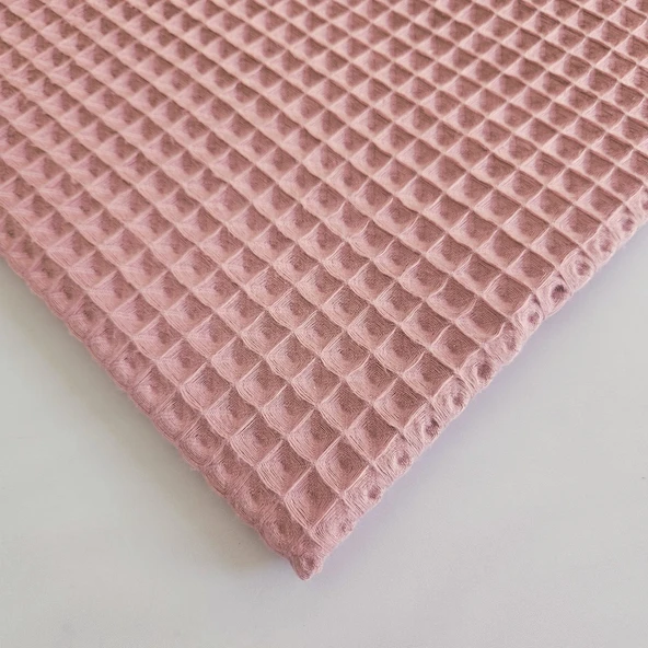 Kaf Kumaş  Büyük Kareli Waffle Pike Bornozluk Kumaş | 100% Pamuk | BW-26 ürün görseli