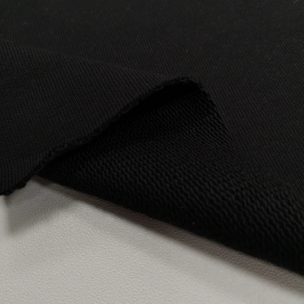 Kaf Kumaş  3 İplik Kumaş | Siyah (550gr) ürün görseli