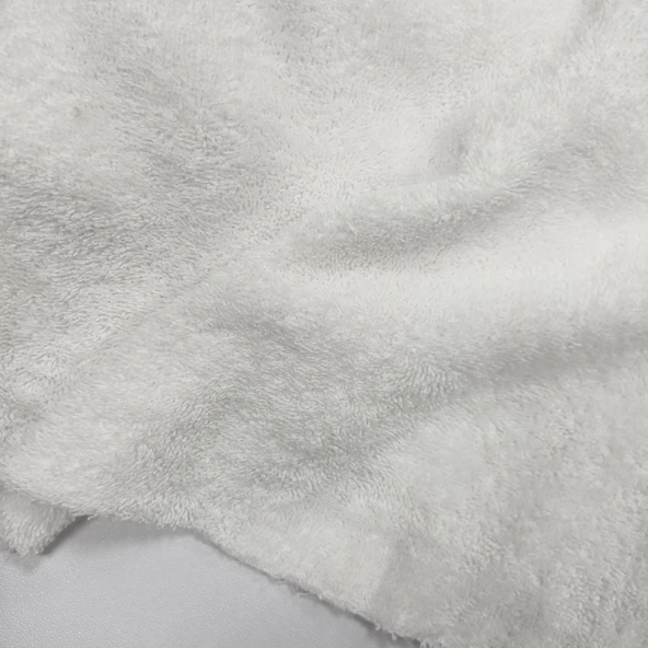 Kaf Kumaş  Pamuklu Havlu Kumaş | Beyaz - Resim 2