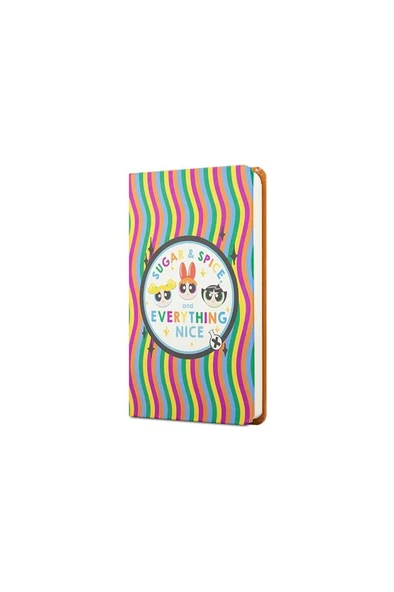 Mabbels Sert Kapak Mini Defter The Powerpuff Girls Everything Nice Turuncu 80 YP 9x14 DFT-388319