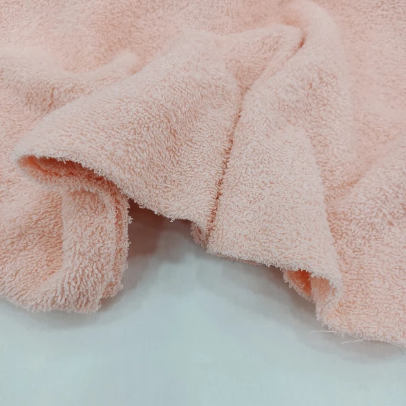 Kaf Kumaş  Pamuklu Havlu Kumaş | Açık Pembe - Resim 2