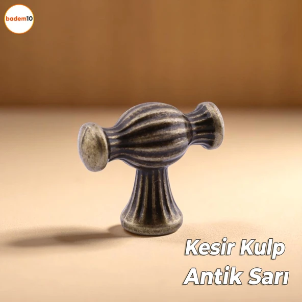 Kesir Eskitme Antik Sarı Metal Kulp Düğme Mobilya Çekmece Mutfak Dolabı Dolap Modern Kapak Kulpları - 6