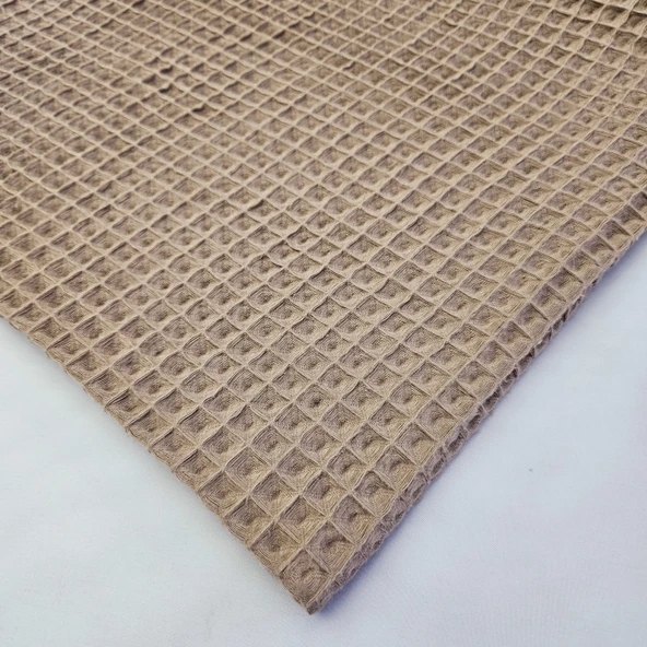 Kaf Kumaş  Büyük Kareli Waffle Pike Bornozluk Kumaş | 100% Pamuk | BW-04 ürün görseli