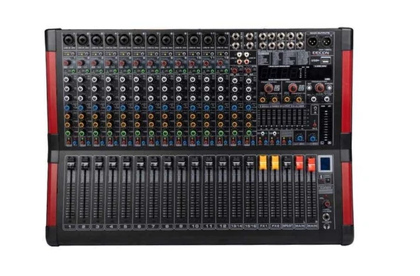 DECON DMP-162FX 16 Kanal 650w*2 Power Mixer 16 Kanal 1500w*2 Power Mixe ürün görseli