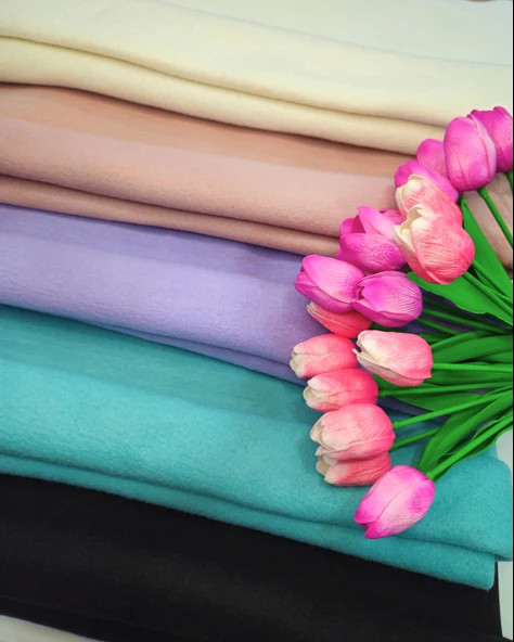 Kaf Kumaş  3 İplik Şardonlu Kumaş | Lila - Resim 3