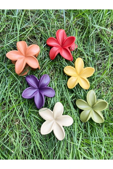 Rengarenk Lotus Çiçeği Mandal Toka 6'lı - 3