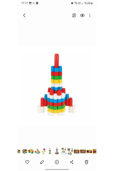 224 Parça Zeka Geliştirme Blokları Yapboz Blokları 224 Parça Rocket - 2
