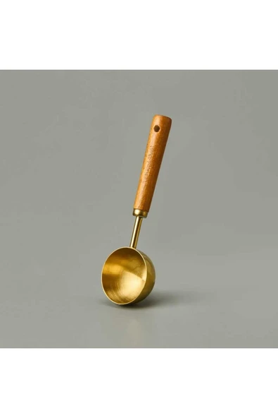 AROW AHŞAP SAPLI GOLD DETAYLI RENGİ İLE ÖLÇÜMLERİ KOLAYLAŞTIRAN 60 ML'LİK ÖLÇÜM KAŞIK - 4