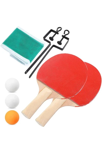 Masa Tenisi Raketi Seti 7 Parça Tenis Topu Fileli Set 7 Parça Başlangıç Seti - 3