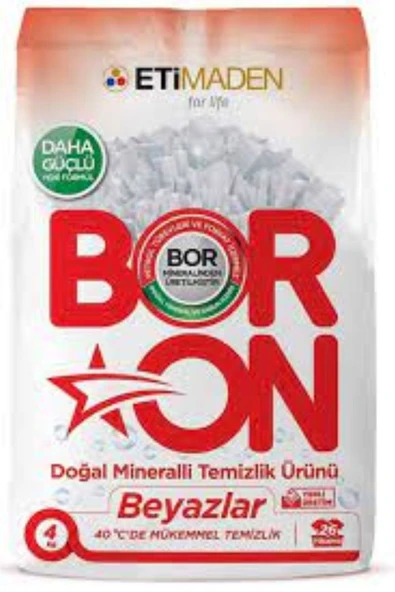 Boron 4 Kg Renkli 4 Kg Beyaz Toz Deterjan 8 Kg - 2