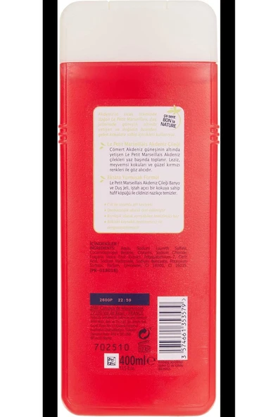 Le Petit Marseillais Duş Jeli Organik Akdeniz Çileği (400 ml) - 3