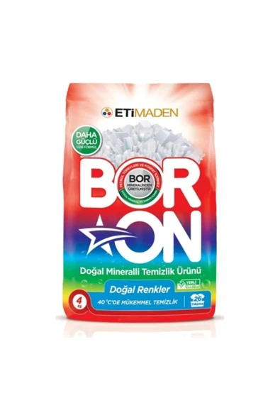 Boron 4 Kg Renkli 4 Kg Beyaz Toz Deterjan 8 Kg - 3