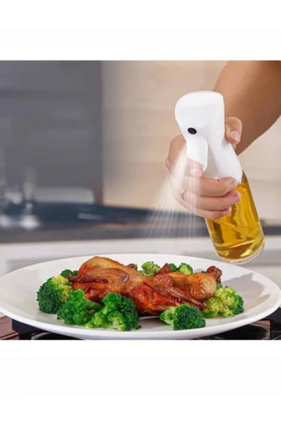 Sprey Yağdanlık Air Fryer Cam Yağlık Mist Püskürtücü 220ml