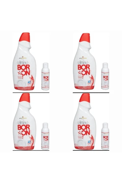 Boron Doğal Bulaşık Makinesi Deterjanı 4 Adet 4*41 Yıkama Ve 4 Adet Parlatıcı