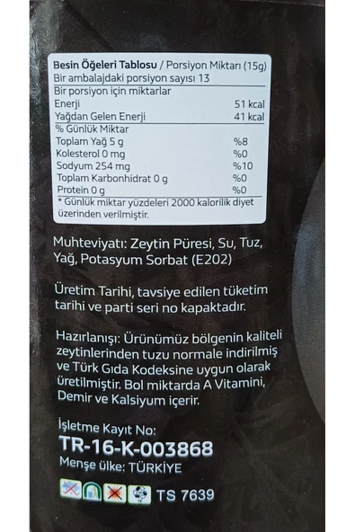 Nogay Siyah Zeytin Ezmesi 4 Kg Doğal Bursa Gemlik Zeytin Ezmesi Zeytin 5kg - 3