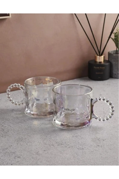 PEROTTİİ RİNGO STONE LUSTR 2Lİ 325 ML KUPA BONCUK DESENLI FENOMEN KUPA - 3