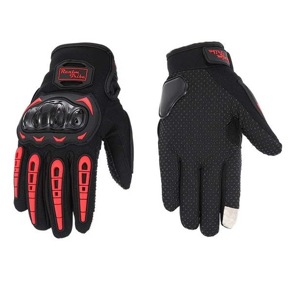 Motor Eldiveni Profesyonel Korumalı Dokunmatik Motosiklet Eldiveni - 11