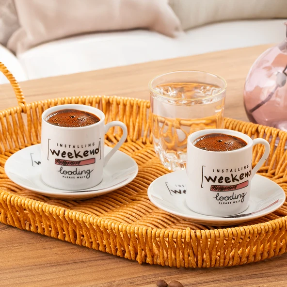 Porsima 09 Porselen 12 Parça Türk Kahve Fincan Takımı 90ml ürün görseli 1