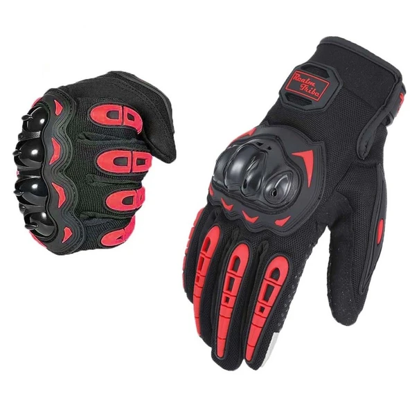 Motor Eldiveni Profesyonel Korumalı Dokunmatik Motosiklet Eldiveni - 2