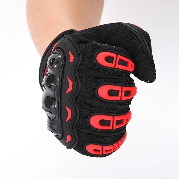 Motor Eldiveni Profesyonel Korumalı Dokunmatik Motosiklet Eldiveni - 3