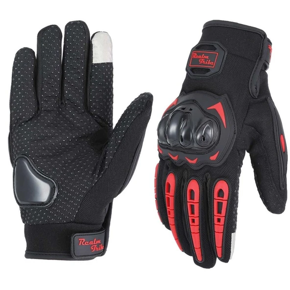 Motor Eldiveni Profesyonel Korumalı Dokunmatik Motosiklet Eldiveni