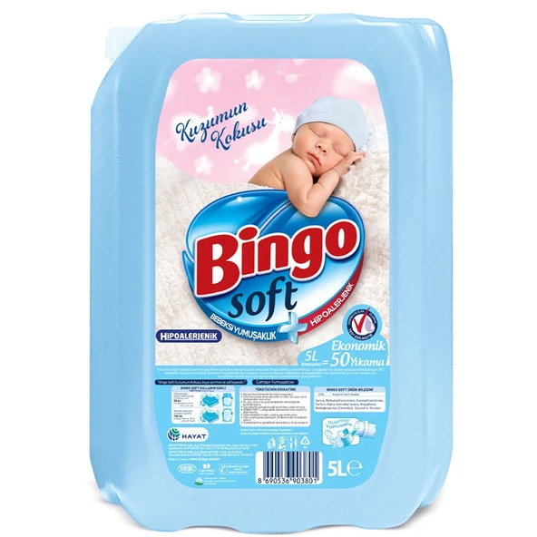 Bingo Soft Kuzumun Kokusu Çamaşır Yumuşatıcısı 5 lt x 2 Adet - 2